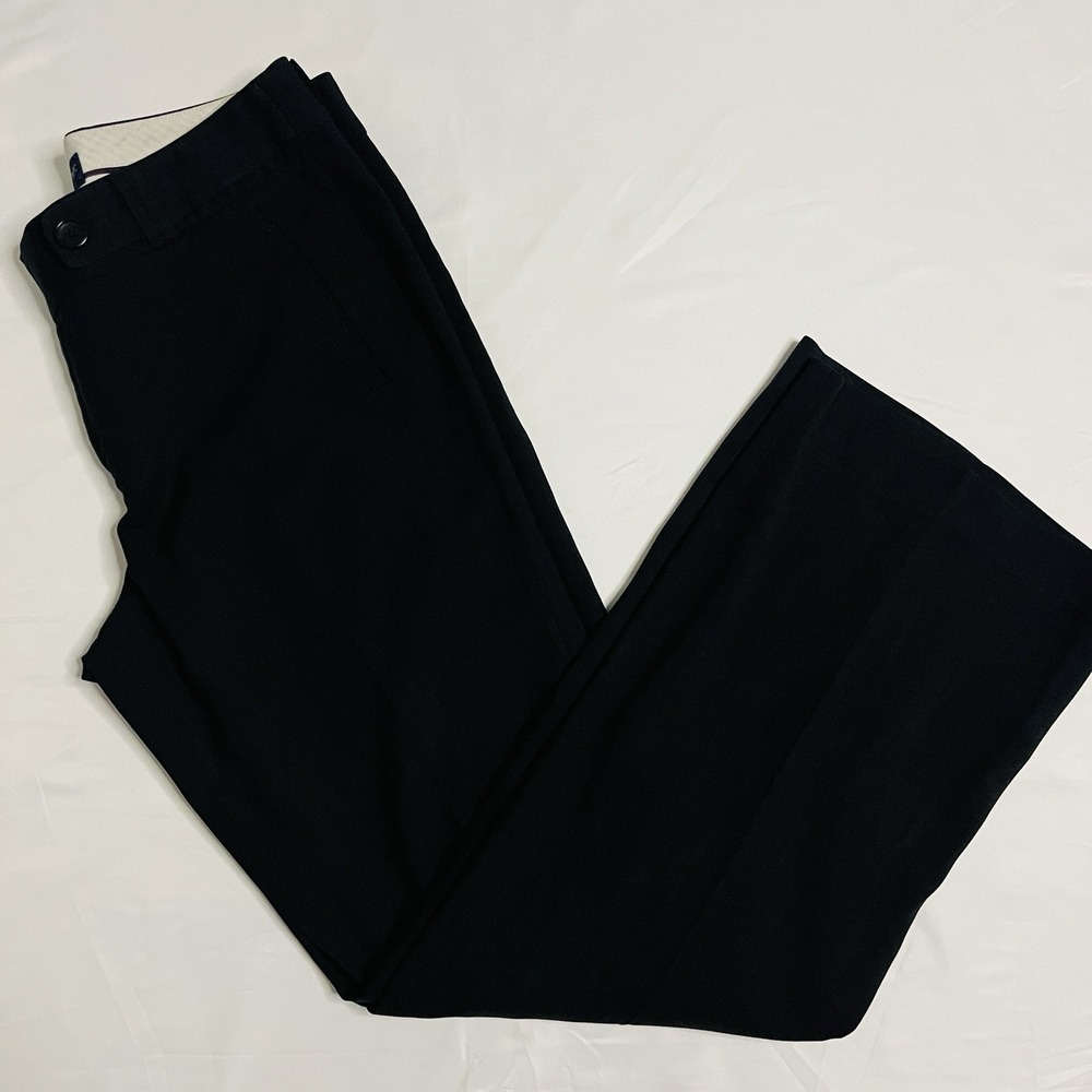 Vintage Banana Republic Women's Dress Pants Black Sz 8 Straight Leg 30" Inseam